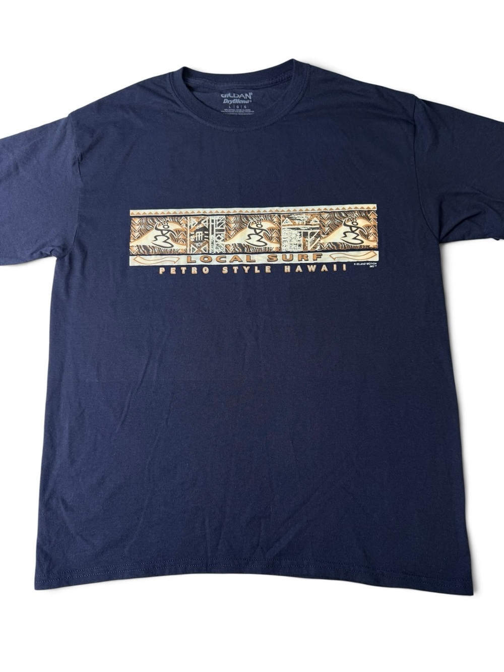 Local Surf Hawaii Graphic Tee Navy Blue Men’s L